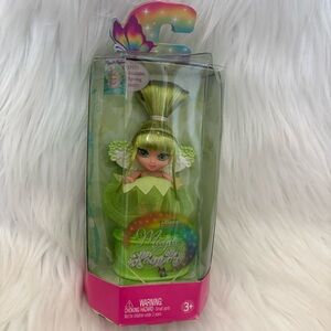 RARE 2006 Barbie Fairytopia Green Tooth Fairy Container Doll